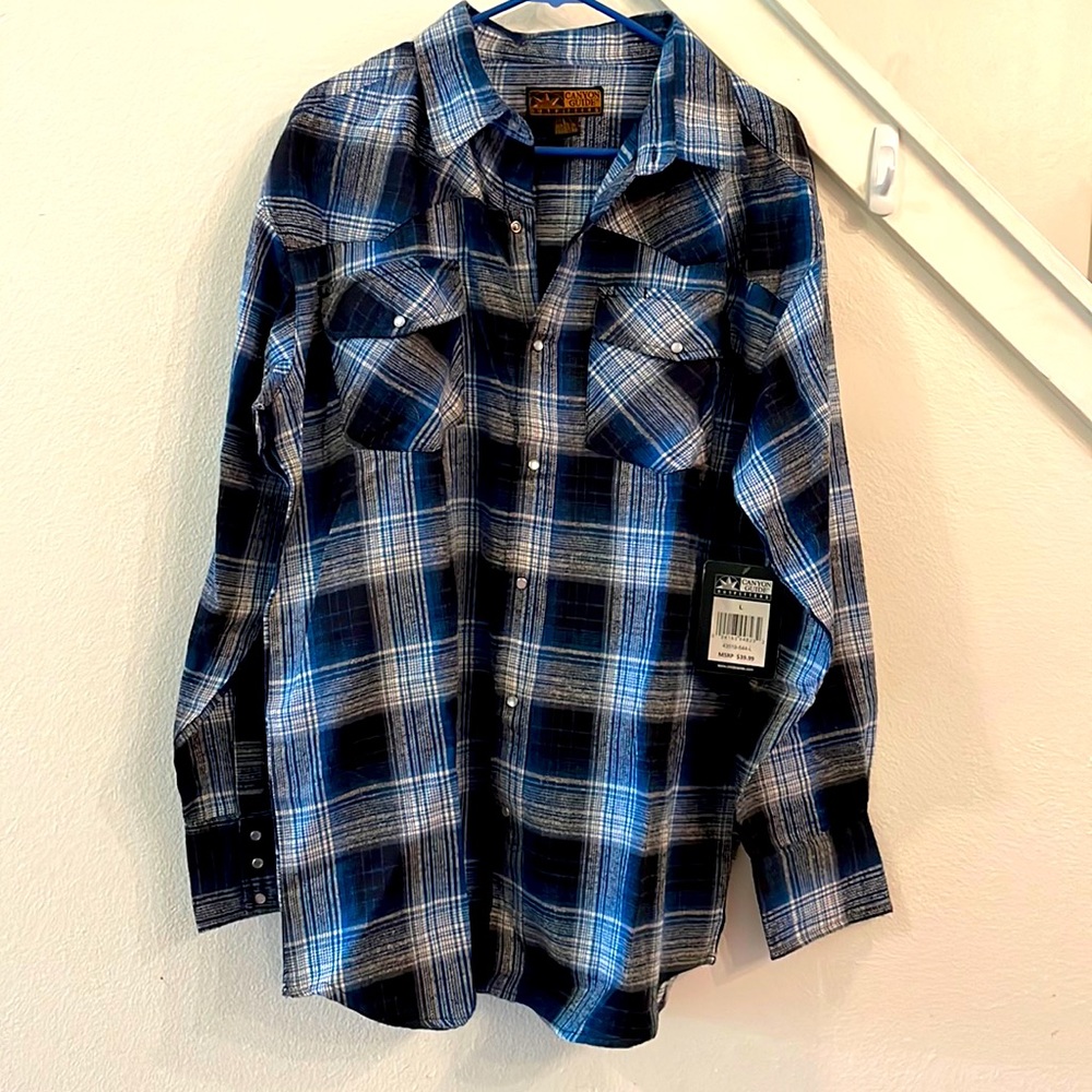 Men’s Pearl Snap Flannel